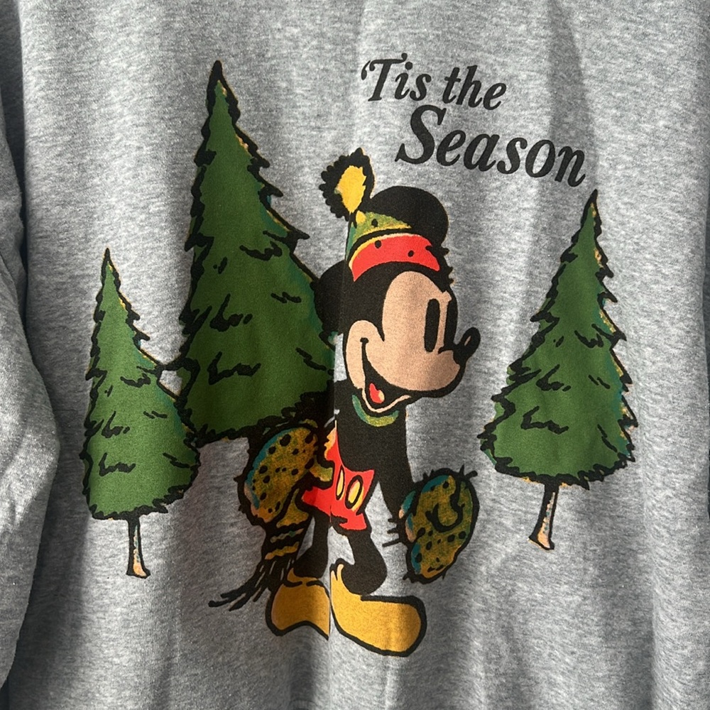 Disney Mickey Mouse Holiday Crewneck - Juniors XL - Picture 2 of 6